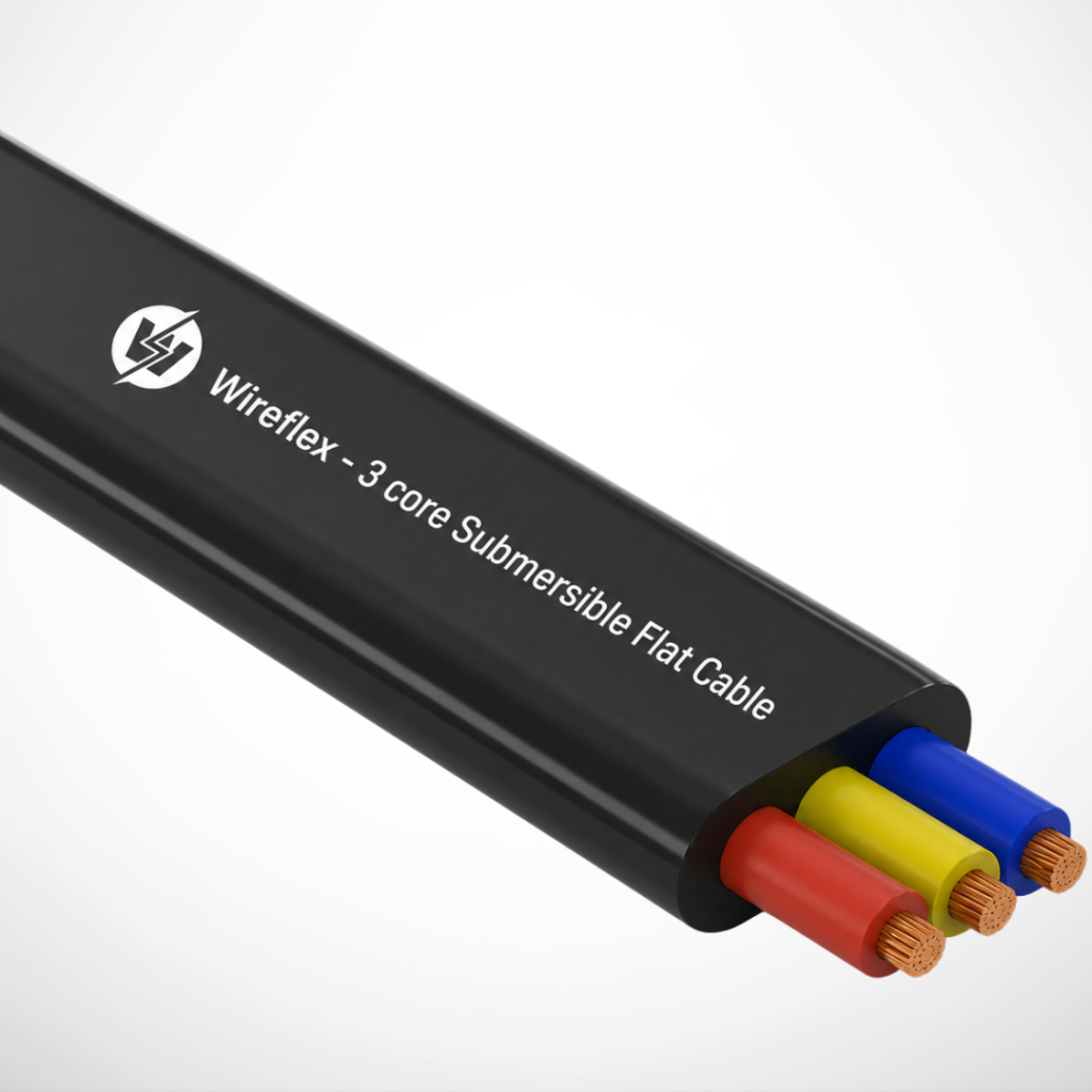 3 core Submersible Flat Cables