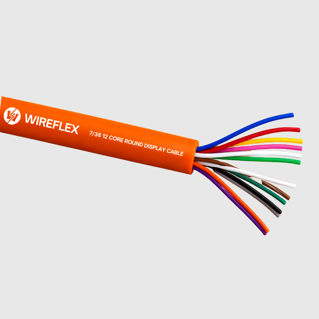 7/38 12 core round display cable